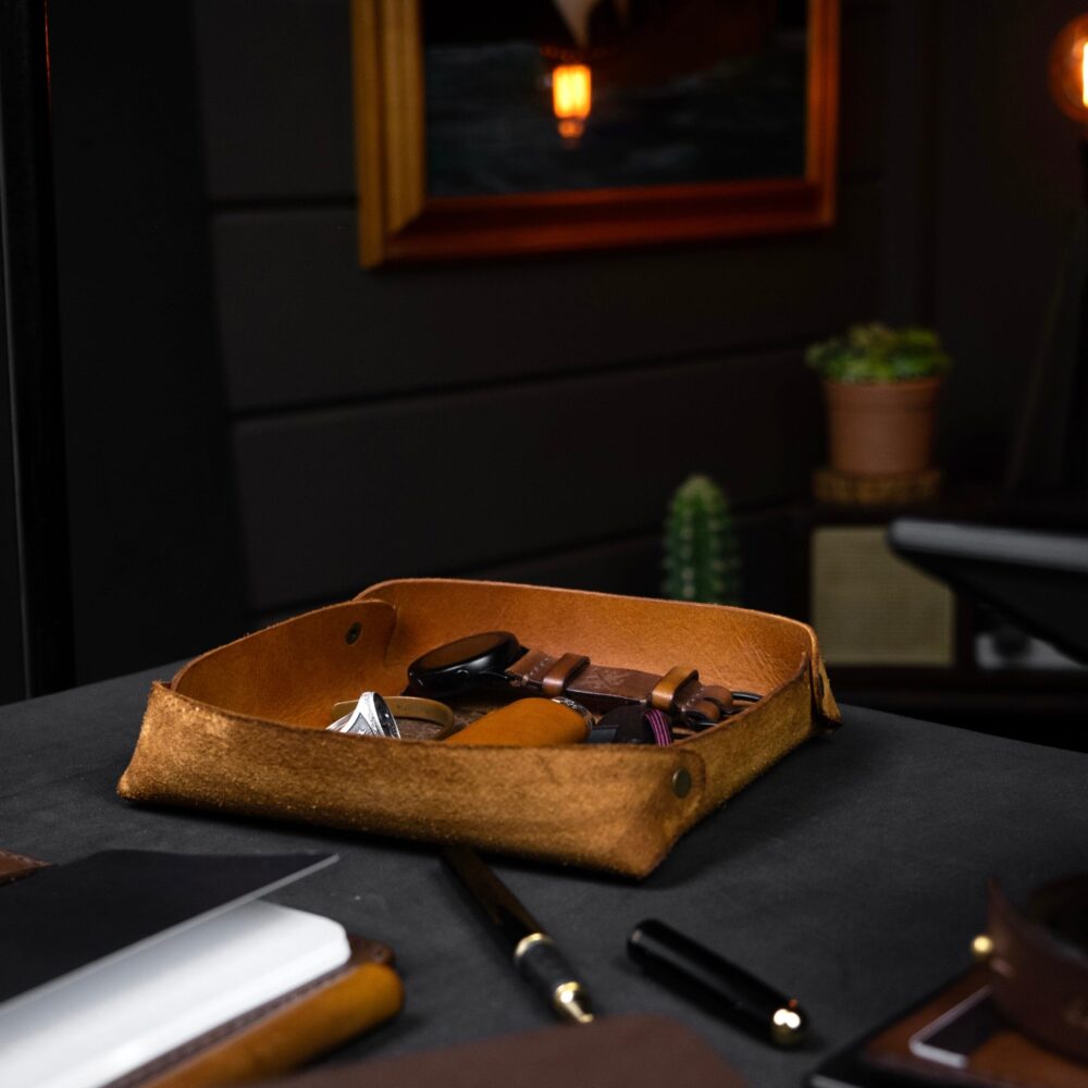 Organizador de Mesa em Couro Havana - Imagem 4