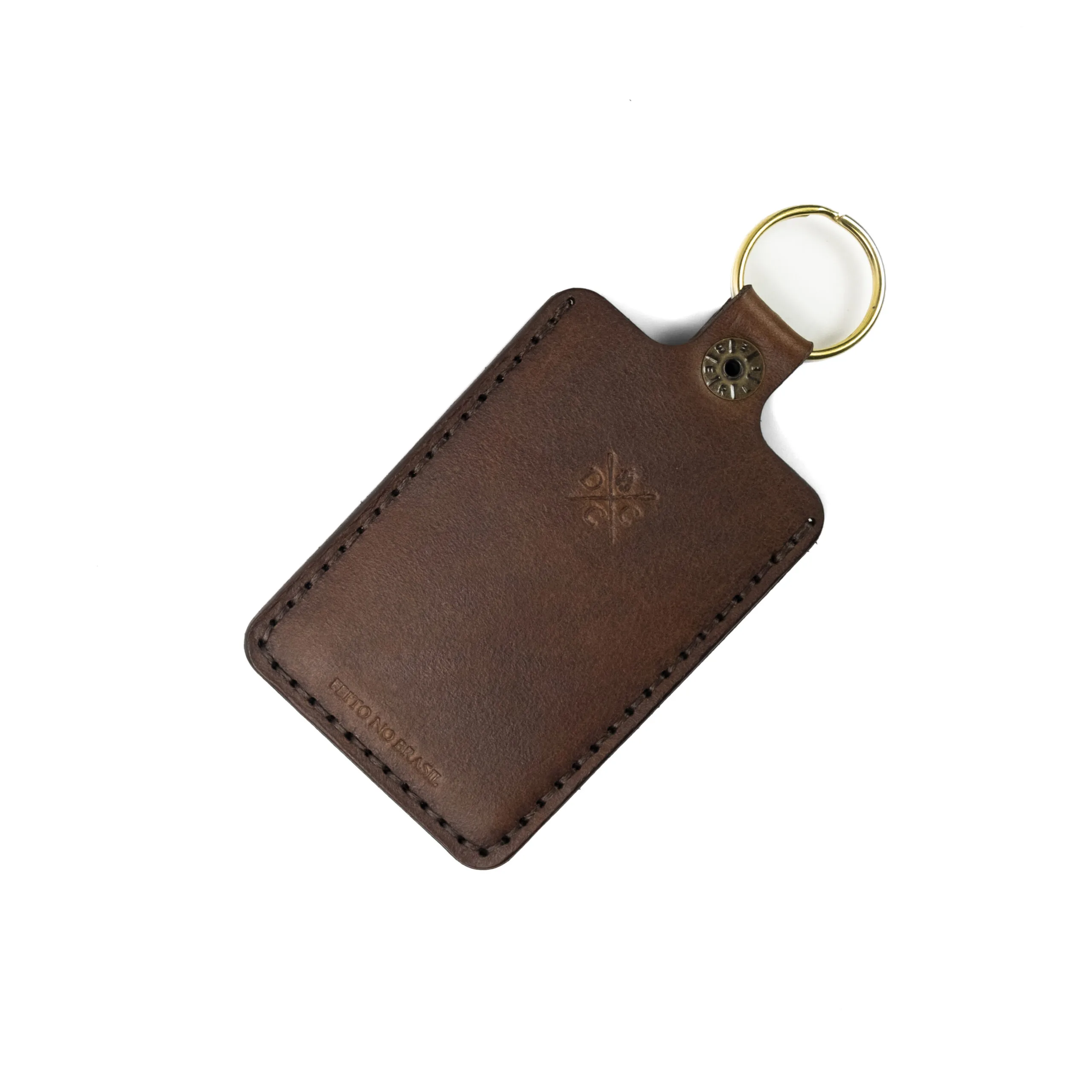 Identificador de Bagagem Couro Marrom - Imagem 2