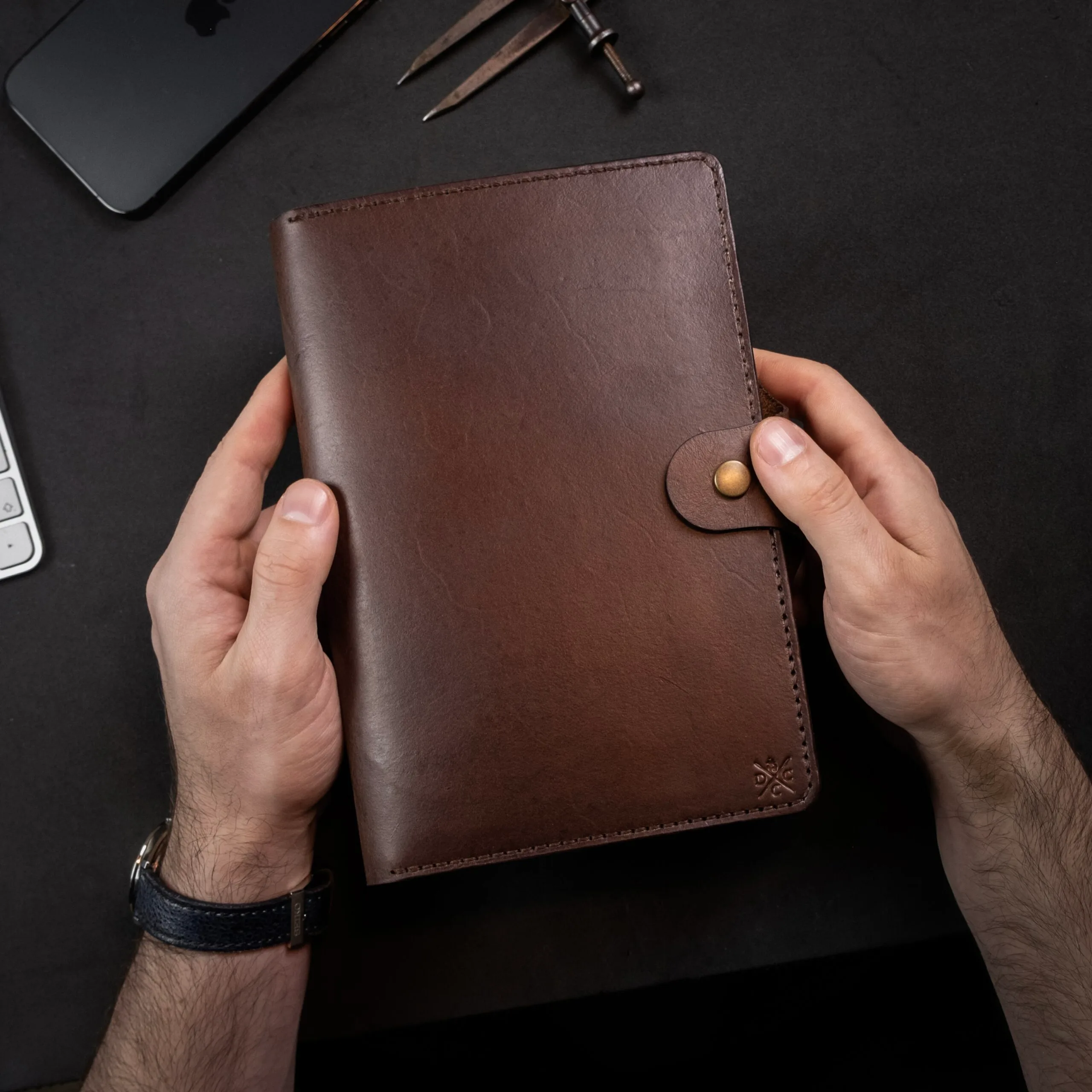 Kit Domus Couro Marrom - Imagem 11