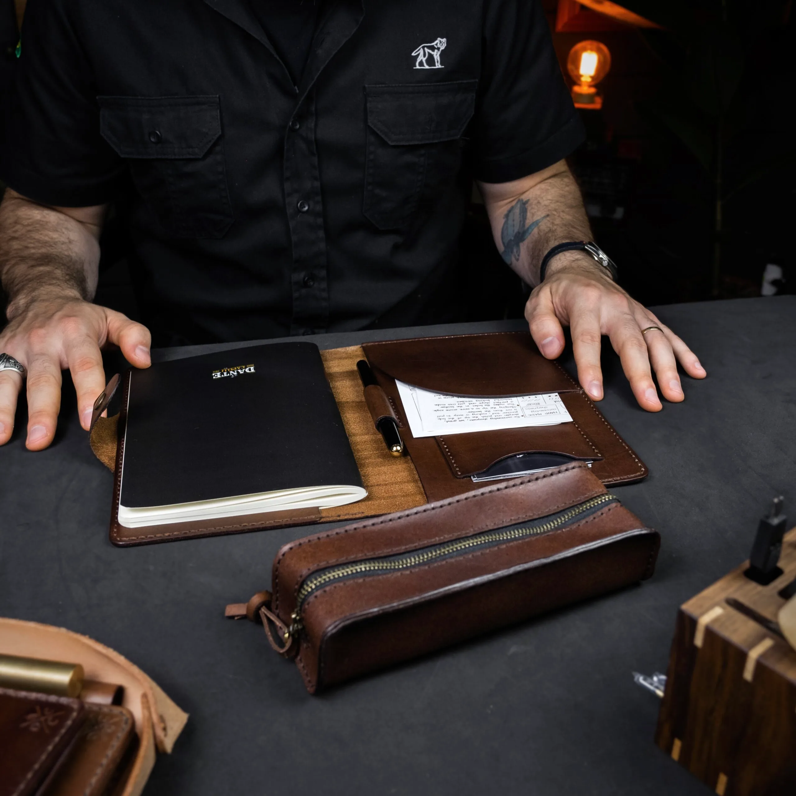 Kit Domus Couro Marrom - Imagem 8