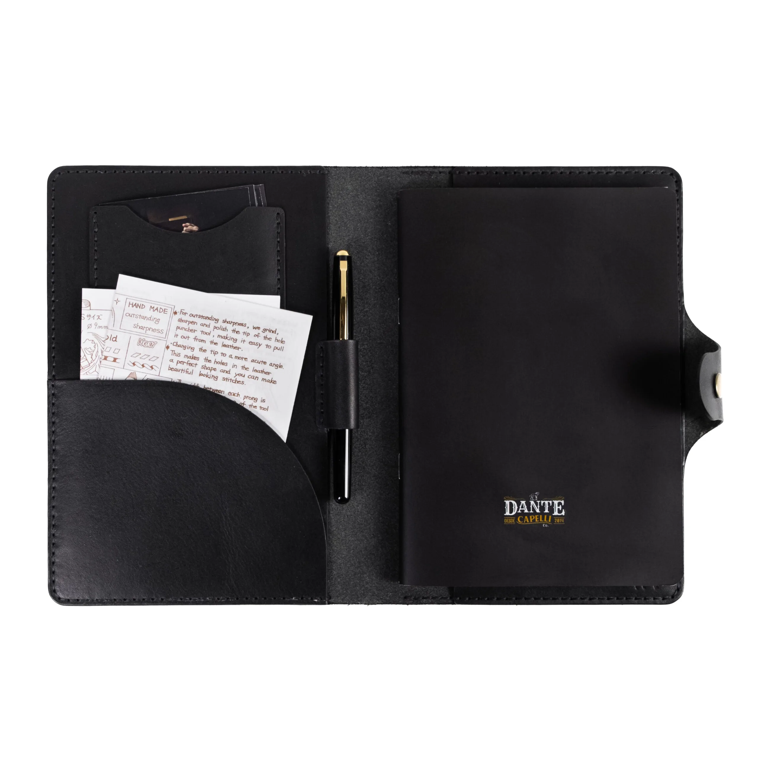 Case A5 Domus Couro Preto - Imagem 2