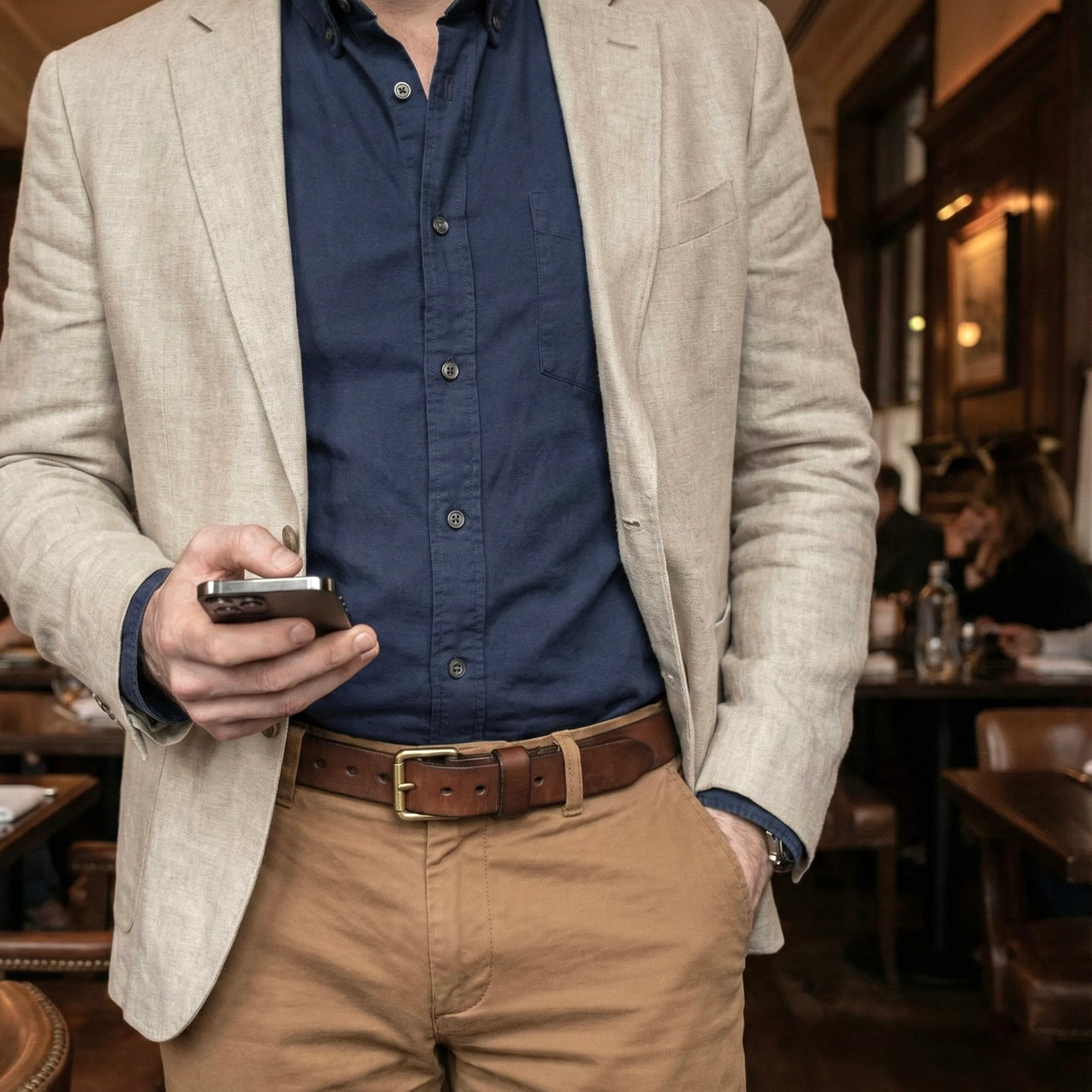 KIT Carteira Vertical No.6 + Cinto • Marrom - Imagem 5