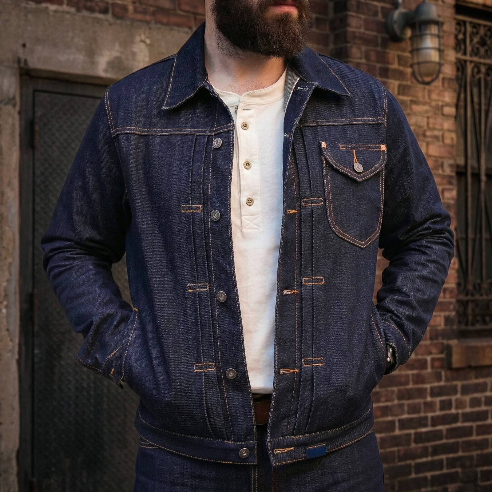 Jaqueta Jeans Selvedge Ukon - Imagem 2